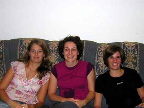 Elaine, Sixtine y Emilie